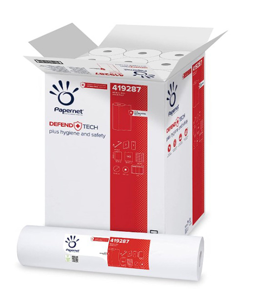 PaperNet Couch Medical Rolls White 500mm x 50m - 9x Rolls Per Pack